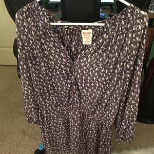 Mossimo Purple Tunic with Belt